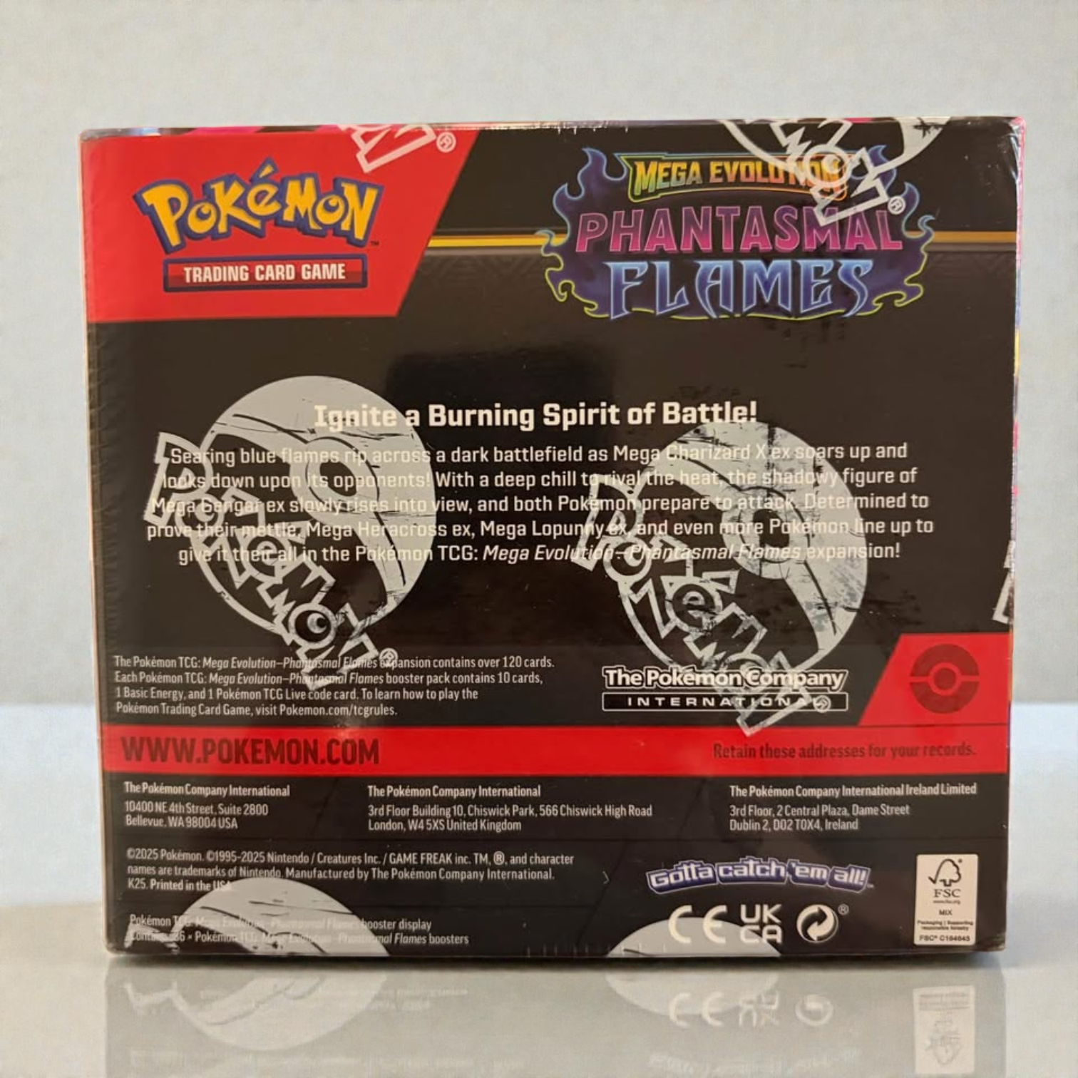 Phantasmal Flames Mega Evolution Booster Display Box